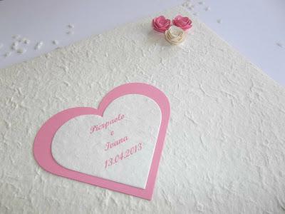 Guestbook e album per matrimonio..tonalità rosa