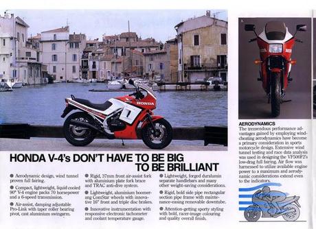 Vintage Brochures: Honda VF 500 F2 1985 (UK)