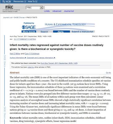 Studio scientifico mostra che il tasso di mortalità infantile aumenta all'aumentare del numero di dosi vaccinali somministrate