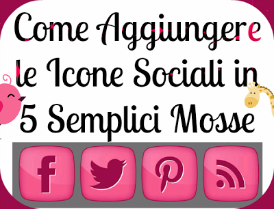 Come Aggiungere le Icone Sociali sul tuo Blog