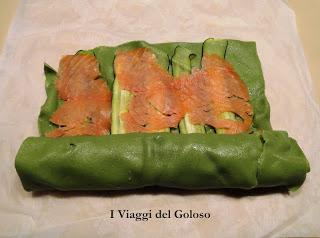 RICETTE PER PASQUA ... CHIOCCIOLE VERDI CON SALMONE E ZUCCHINE ...