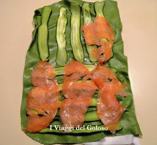 RICETTE PER PASQUA ... CHIOCCIOLE VERDI CON SALMONE E ZUCCHINE ...