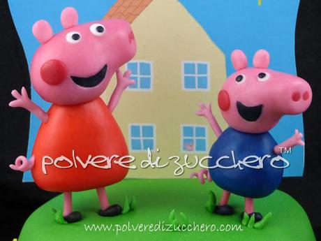 Tutorial torta Peppa Pig e George per My Cake Design: la casa sulla collina