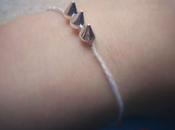 TUTORIALS: easy studded bracelet embellished white lace