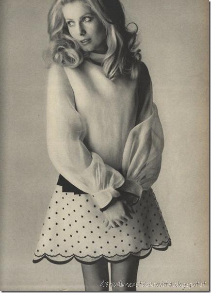 Catherine Deneuve photographed by David Bailey for Vogue, 1968