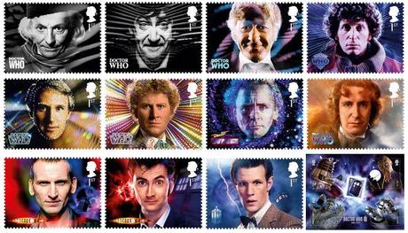 I francobolli per il 50° anniversario di Doctor Who