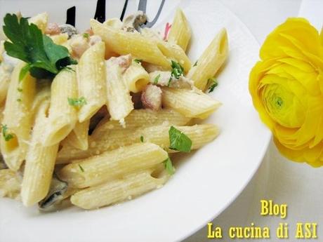 Penne rigate con funghi zafferano La cucina di ASI