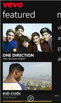 L’APP UFFICIALE DI VEVO ARRIVA SU WINDOWS PHONE