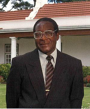 Robert Mugabe in 1991. Taken by myself.