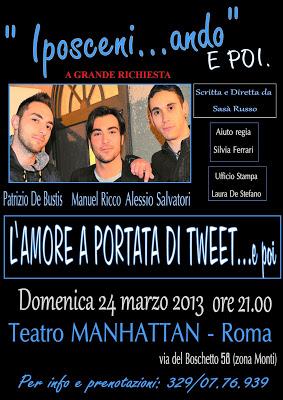 L’amore a portata di Tweet” al teatro Manhattan