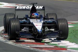 Fernando Alonso in azione con la PS01