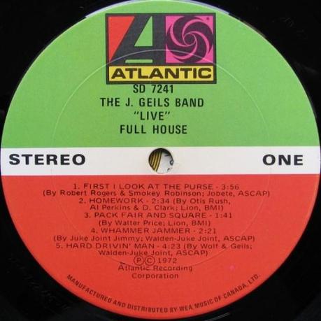 J. Geils Band - Full House