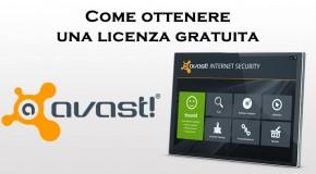 Come ottenere una licenza gratuita di Avast Internet Security