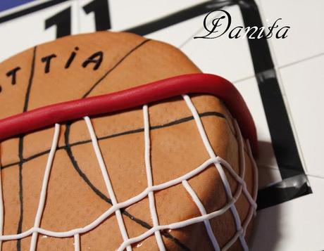 Torta basket con canestro