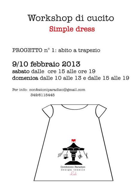 WORKSHOP CUCITO Simple Dress