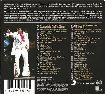 ELVIS AS RECORDED AT MADISON SQUARE GARDEN [Legacy Edition]