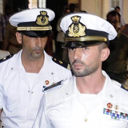 Nella foto i marò Salvatore Girone (a sinistra) e Massimiliano Latorre