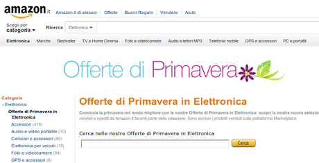 Amazon: offerte di primavera in Elettronica (dal 21 marzo al 4 aprile)