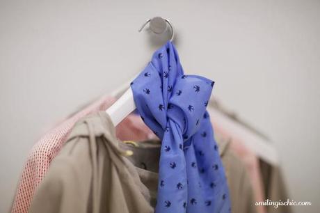 Smilingischic, fashion blog, collezione primavera estate 2013 Max & Co, negozio Lucca , foulard a piccole stampe,