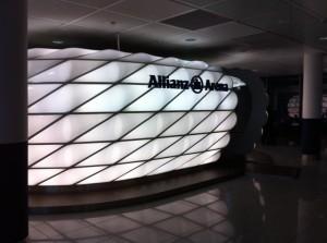 La riproduzione della Allianz Arena
