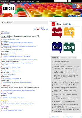 Didattica umanistica con le TIC su BRICKS