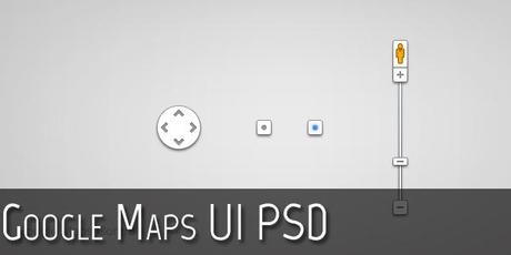 Free PSD: Google Maps UI Controls