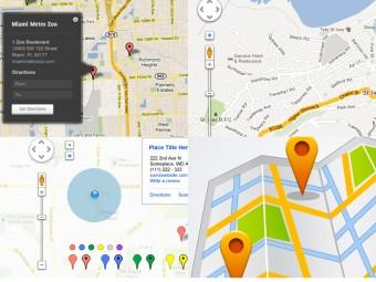 google-maps-psd