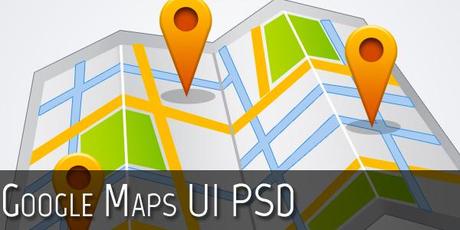 Free PSD: Google Maps UI Controls