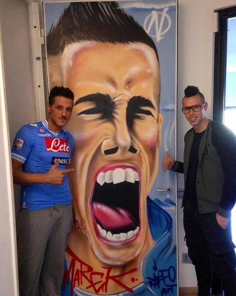 RAFFO ART REALIZZA UN MURALES DEDICATO A MAREK HAMSIK