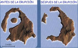 Santorini: eruzione vulcano, tsunami e maremoto.