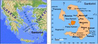 Santorini: eruzione vulcano, tsunami e maremoto.