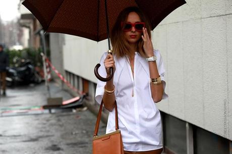 In the Street...Candela in a rainy day...Milan