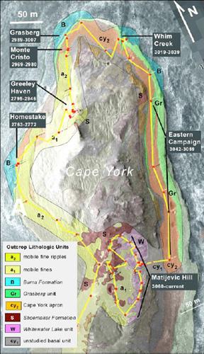 SMECTITES ON CAPE YORK, MATIJEVIC HILL, MARS, AS OBSERVED AND CHARACTERIZED