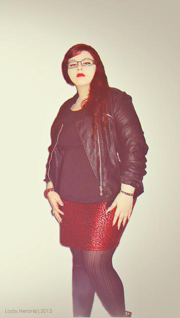 Look of the day: Sniny leopard+faux leather