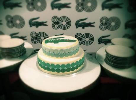 torta lacoste 80 anni party 
