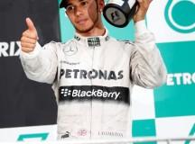Lewis Hamilton podio Sepang 2013