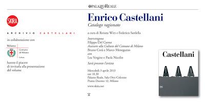 Presentazione del  Catalogo Ragionato di Enrico Castellani