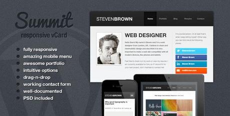 Raccolta di vCard WordPress Template