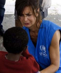 Luara Boldrini al lavoro per UNHCR