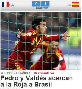 Pedro dal sito del Mundo Deportivo