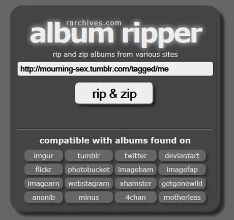 Album Ripper - web utility per scaricare gallerie di immagini dai siti di image sharing