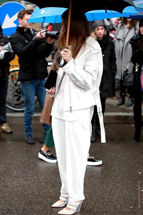 In the Street...White Perfecto...Chiodo Mania, Paris & Milan