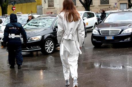 In the Street...White Perfecto...Chiodo Mania, Paris & Milan