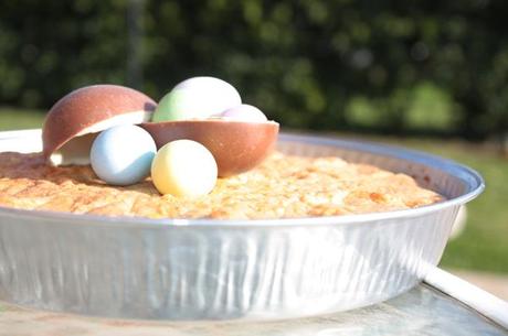 Crostata al profumo d’arancio con frolla al miele farcita con confettura di ribes e crema frangipane