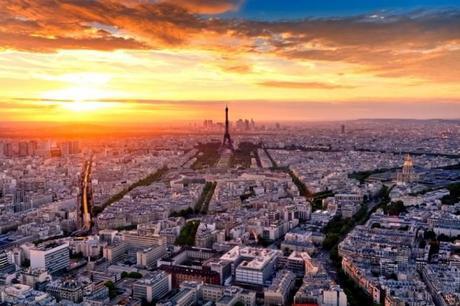veduta aerea, parigi veduta aerea, parigi
