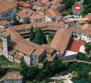 Cividale del Friuli UD FVG I - Monastero di Santa Maria in Valle - vista aerea 2012