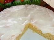 Torta Lime Cocco glassa limone formaggio cremoso