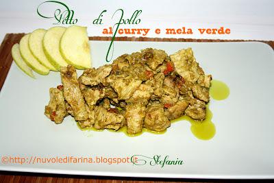 Petto di pollo al curry e mela verde