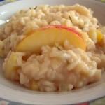 risotto con le mele