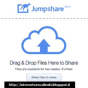Inviare file pesanti con Jumpshare